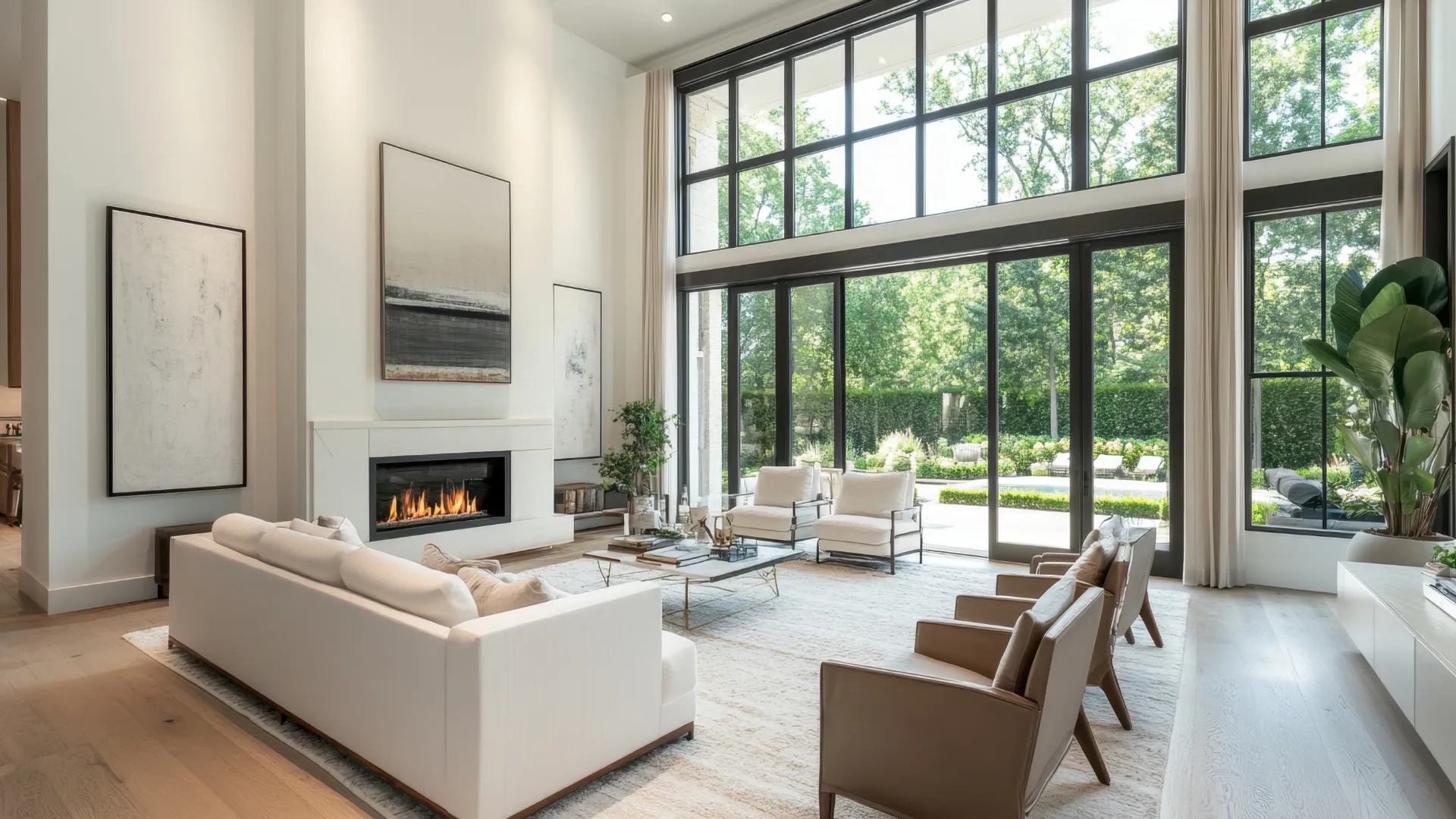 A light-filled living room